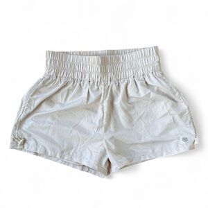 Forever 21 High Waist Cream Shorts